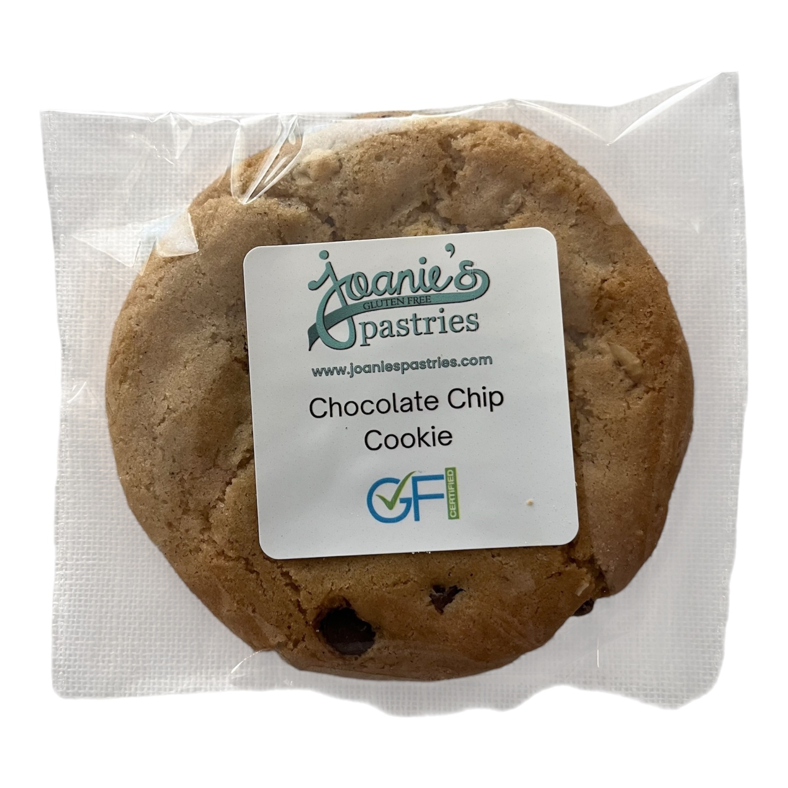 Chocolate Chip Cookies - (single packaged) — gluten free — Joanie’s Pastries wholesale